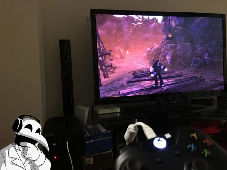 Testing the Xbox One controller with Brütal Legend