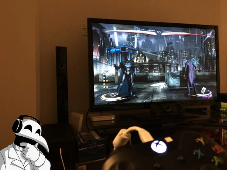 Testing the Xbox One controller with Injustice: Gods Among Us
