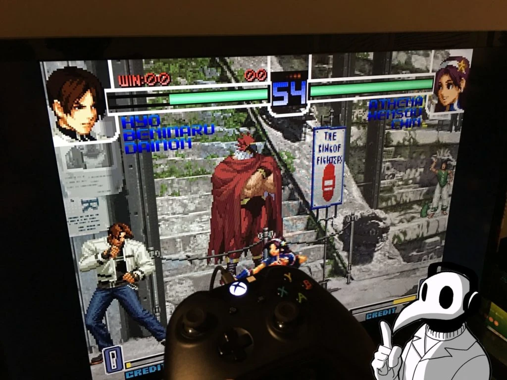 Testing the Xbox One controller with The King of Fighters 2002