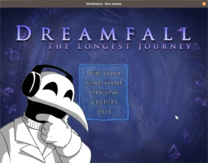 Dreamfall launched via Lutris